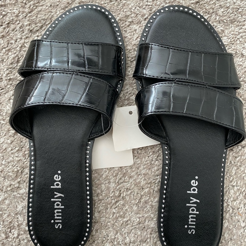 Women’s slip on studded sandals